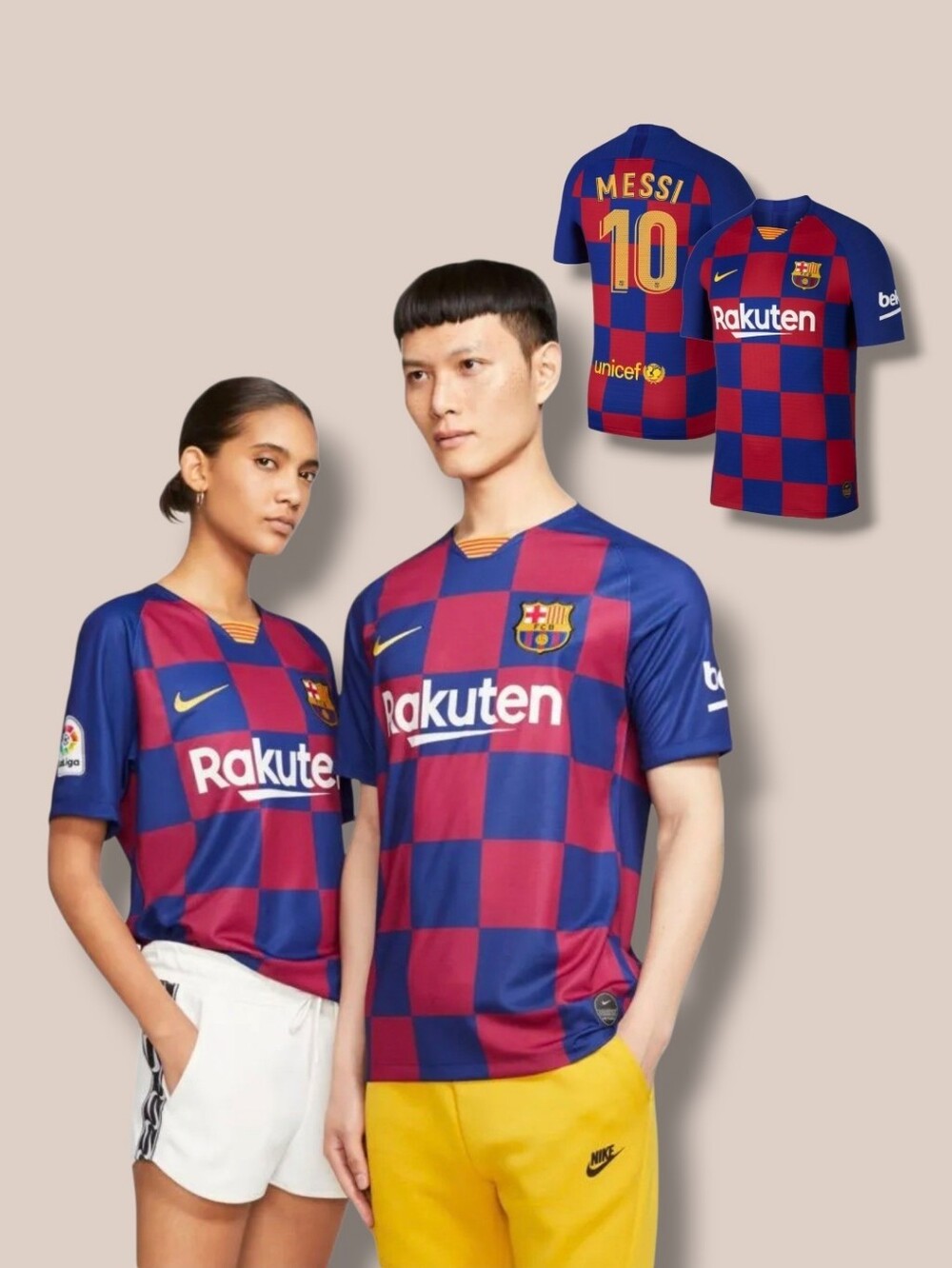 Nike FC Barcelona 2019/20 Home Jersey #10 MESSI Unisex-Royal Blue